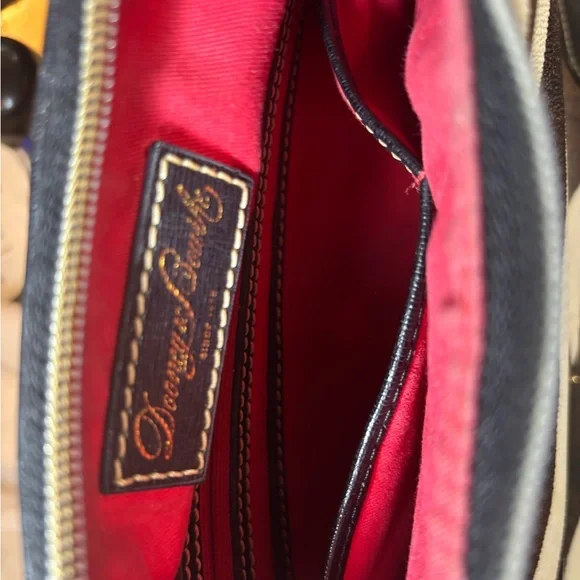 Dooney & Bourke Zebra Print Shoulder Bag - Black and Brown - Picture 3 of 5